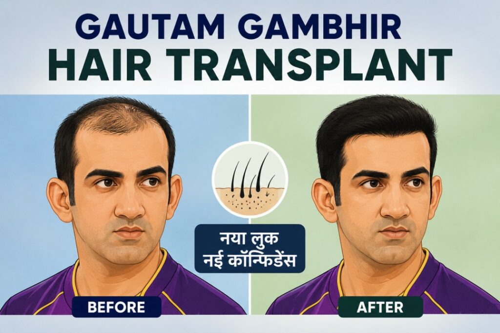 gautam gambhir hair transplant